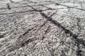 Sivý koberec Plush Deluxe s mramorovým vzorom – Shaggy Rozmer: 120x170 cm