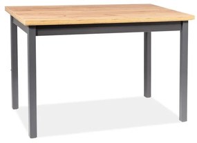 Jedálenský stôl ADAM, 100x75x60, dub lancelot/antracit