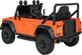 Elektrické autíčko Land Rover Defender 110 SVX oranžové