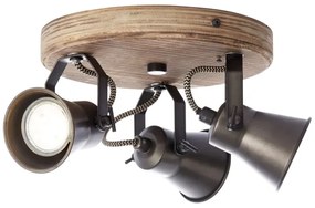 Brilliant - Bodové svietidlo SEED 3xGU10/5W/230V čierna/hnedá