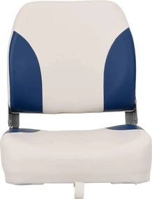 Skladacie sedadlo do lode sada 1 s modro-bielym vankúšom