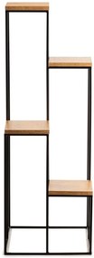 DekorStyle Stojan na kvety Quattro 110 cm čierny