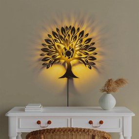Nástěnná lampa Tree černá