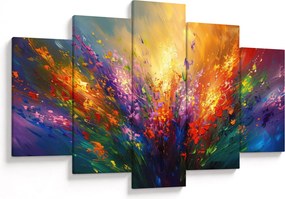 Obraz - Abstrakcia kvetov (150x105 cm)