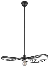 Matne čierne závesné svietidlo ø 60 cm Chapeau – Trio