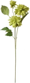 Zelená umelá dekorácia kvetina georgína - 17*10*70 cm