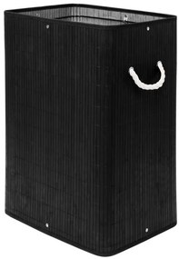 Kôš na bielizeň SOREN 80 l bambusový čierny