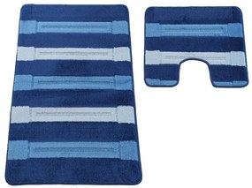 Sada kúpeľňových koberčekov Montana Said XL Dark Blue