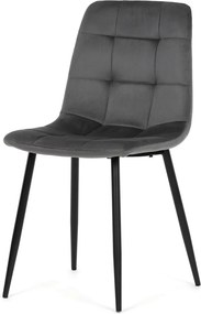 Jedálenská stolička látka/kov CT-V5081 Farba: Sivá
