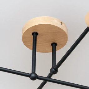 Prisadený luster CAMBRIDGE 4xE27/15W/230V borovica