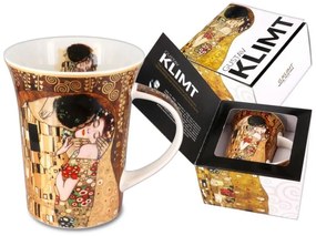 Hrnček  Gustav Klimt 350 ml The Kiss, CARMANI  (Porcelánový)