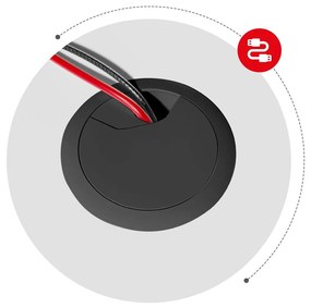 PC stolík Hyperion 1.6 (biela). Akcia -22%. Vlastná spoľahlivá doprava až k Vám domov. 1087497