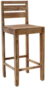 furniture-nabytek.cz - Barová stolička s opierkou z palisandrového dreva
