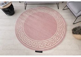 Okrúhly koberec HAMPTON Grecos, Grécky ružová Veľkosť: kruh 140 cm