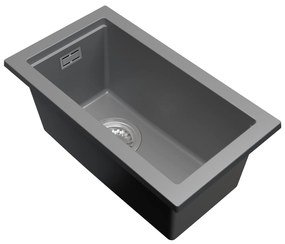 Gamma Decor 2850, 1-komorový granitový drez 280x500x207 mm, šedá, GMA-ZLE000162