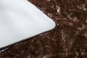 Koberec LAPIN Shaggy slonia kosť/čokoláda protišmykový