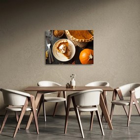 Sklenený obraz - Jesenný koláč (70x50 cm)