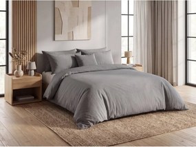 Krepové obliečky DENYX BLEND sivé, zips Rozmer obliečky: 70 x 90 cm | 140 x 200 cm
