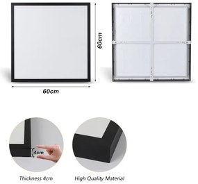 Brilagi - LED Kúpeľňové svietidlo FRAME LED/50W/230V 3000/4000/6000K IP44 čierna