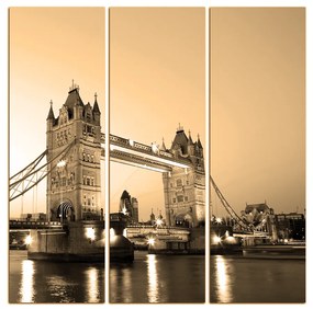 Obraz na plátne - Tower Bridge - štvorec 330FB (105x105 cm)