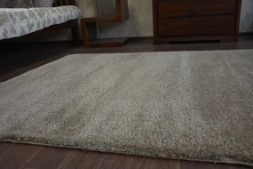Koberec Micro fiber soft shaggy tmavý bež