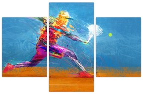 Obraz - Maľovaný tenista (90x60 cm)