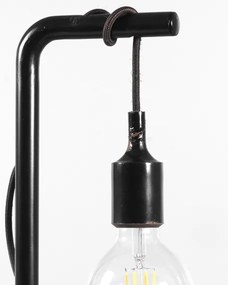 ONLI - Stolná lampa WIRE 1xE27/15W/230V 50 cm čierna