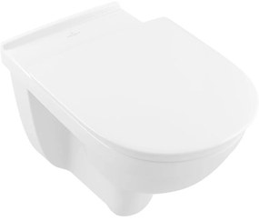 VILLEROY &amp; BOCH ViCare závesné WC s hlbokým splachovaním bez vnútorného okraja, 360 x 595 mm, biela alpská, s povrchom CeramicPlus, 4695R0R1