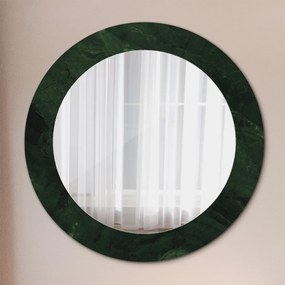 Okrúhle ozdobné zrkadlo Zelený mramor fi 60 cm