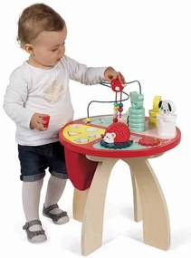 Drevený hrací stolík s aktivitami na jemnú motoriku Baby Forest