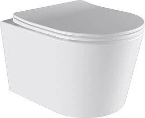 BPS-koupelny Závesná WC misa so SoftClose sedadlom HYD-4664, biela