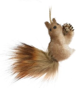 Závesná veverička – tmavá 11 cm