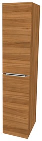 Mereo, Mereo Mailo, kúpeľňová skrinka vysoká 170 cm, chróm madlo, Multidecor, Orech Dijon prírodný, MER-CN594LPODP1