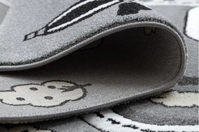 Dywany Łuszczów, Detský kusový koberec Petit Town streets grey, 120x170, šedá, detská izba