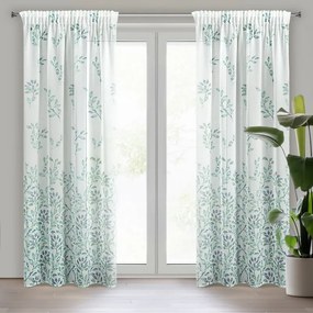 ZÁVES D91 CLARISSA NA PÁSKE 140X270 CM BIELY