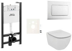 Cenovo zvýhodnený závesný WC set Jika do ľahkých stien / predstenová montáž + WC Ideal Standard Tesi SIKOJSTES1