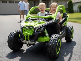 JOKOMISIADA Veľké terénne vozidlo Buggy Can-am Maverick pre 2 osoby PA0287 zelená
