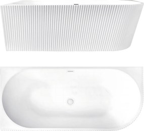 Rea Wenus, akrylová rohová vaňa 1700x800x575 mm, ľavá, biela, REA-W0129