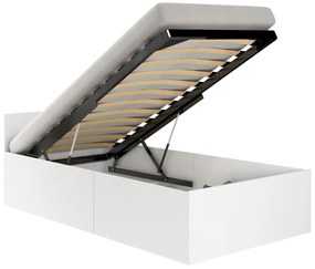 Zdvíhací kovový rošt Domy 90x200 cm čierny