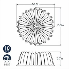Nordic Ware Forma na bábovku Brilliance 2,4 l