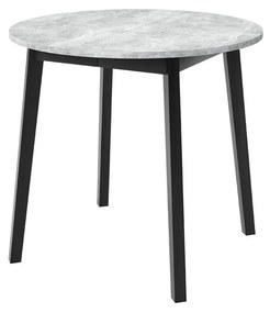 Rozkladací jedálenský stôl 90 cm Kertare S 90 (sivý mramor + čierna) (pre 2-4 osoby). Vlastná spoľahlivá doprava až k Vám domov. 1105356