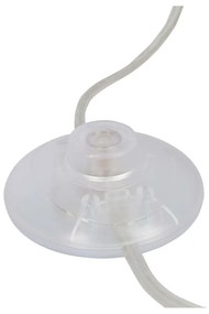 Biela LED stojacia lampa s kovovým tienidlom (výška 140 cm) Lund – Candellux Lighting