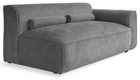 Sivý modul pohovky (pravý roh) Flex Felix – Miuform