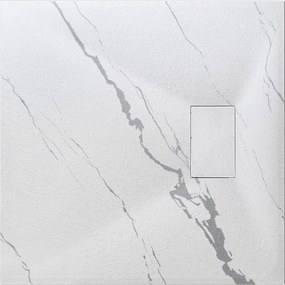 Besco Štvorcová sprchová vanička z SMC kompozitu VEXO MARBLE SQ 80x80 (90x90) BESCO-Rozmery: 90x90