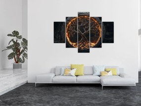 Obraz – Strom života v láve I. (150x105 cm)