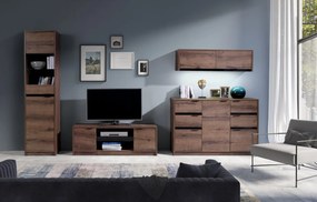 GB Závesná polica VERDE Farba: dub monastery/čierna