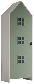 Biela/zelená detská šatníková skriňa 58x172x37 cm Casami Bruges – Vipack