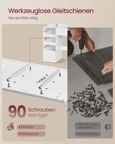 Toaletný stolík s LED zrkadlom RDT137W01