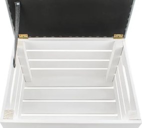 Drevený pufa s úložným priestorom – truhlica so sedákom