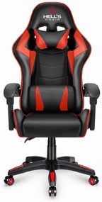 Hells Herné kreslo Hell's Chair HC-1007 RED Black